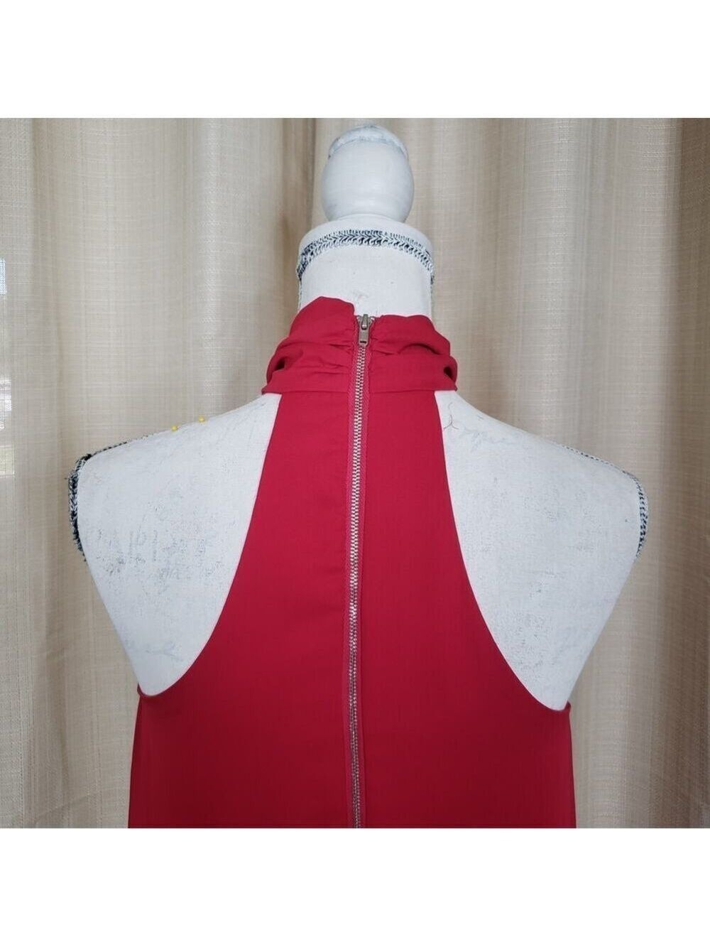 Soprano Women's Red Halter Mini Dress Size XS - Picture 4 of 8